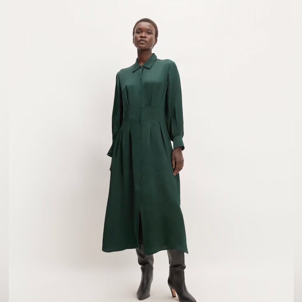 NWT Everlane hammered satin dress Sz 6